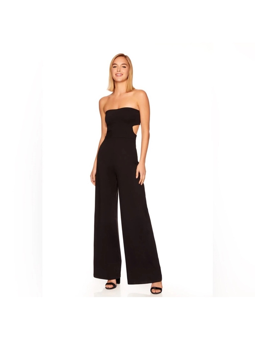 Susana Monaco Strapless Cutout Back Jumpsuit